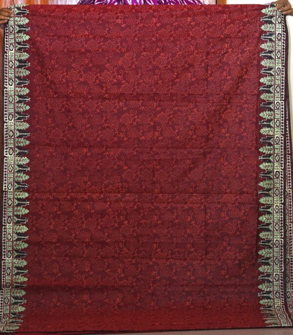 Block Print semi balaka silk saree – 14